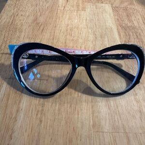 Chanel Black Cat-Eye Oversized prescription Glasses for frames AS IS